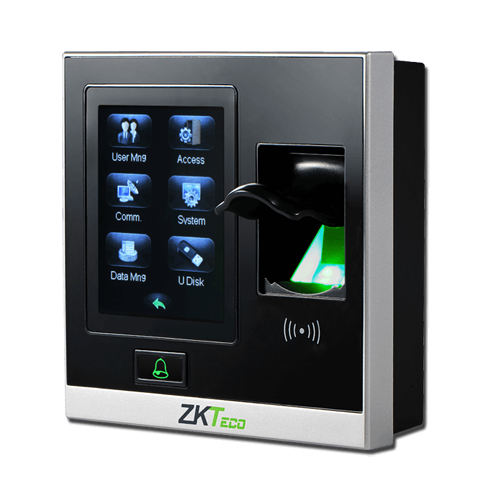 ZK-AC400  Control de Acceso y Presencia Huellas, tarjeta EM y teclado 1.500 grabaciones / 80.000 reg