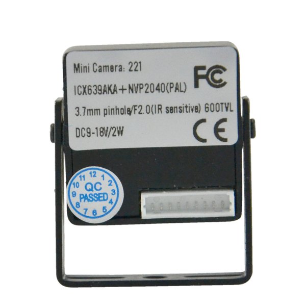 MC221J        Minicámara cableada     1/3" Sony© Super HAD CCD II     Resolución 600 líneas