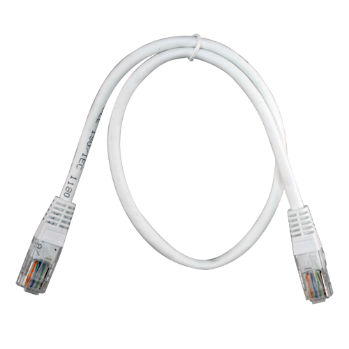 UTP1-05W Cable UTP Ethernet Conectores RJ45 Categoría 5E 0.5 m Color blanco