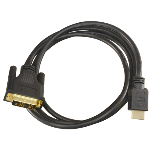 DVI-HDMI-2  Cable DVI a HDMI Conector HDMI tipo A macho Conector DVI macho 1.8 m Color negro