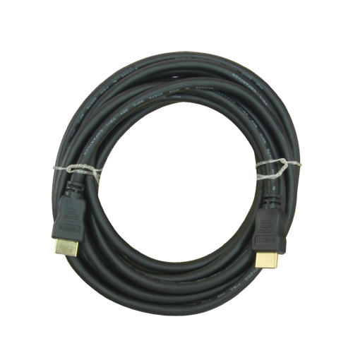 HDMI1-5  Cable HDMI Conectores HDMI tipo A macho Alta velocidad 5 m Color negro
