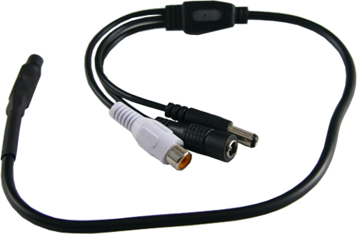MIC01  Micrófono externo Acoplable a cualquier cámara Conector Audio RCA (Blanco)