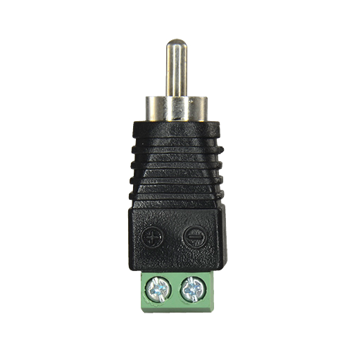 CON295  Conector SAFIRE RCA macho Salida +/ de 2 terminales 36 mm (Fo) 13 mm (An) 5 g