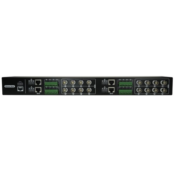 BA616P-HD  Video Balun4N1 (HDTVI, HDCVI, AHD y CVBS) 16 canales pasivos Incluye 16 BA612P-HAC