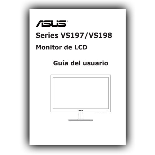 TFT19VGA Monitor TFT 19,0" VGA Modelo VS197DE Fabricante ASUS Formato panorámico Resol. 1366x768