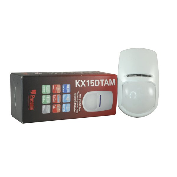 KX15DTAM Detector PIR doble tecnología Función anti-enmascaramiento  Rango de detección 15/18/30 m