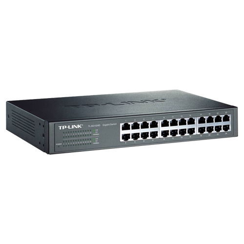 TL-SG1024D  TP-LINK Switch sobremesa Gigabit 24 puertos RJ45 Velocidad 10/100/1000 Mbps Plug & Play