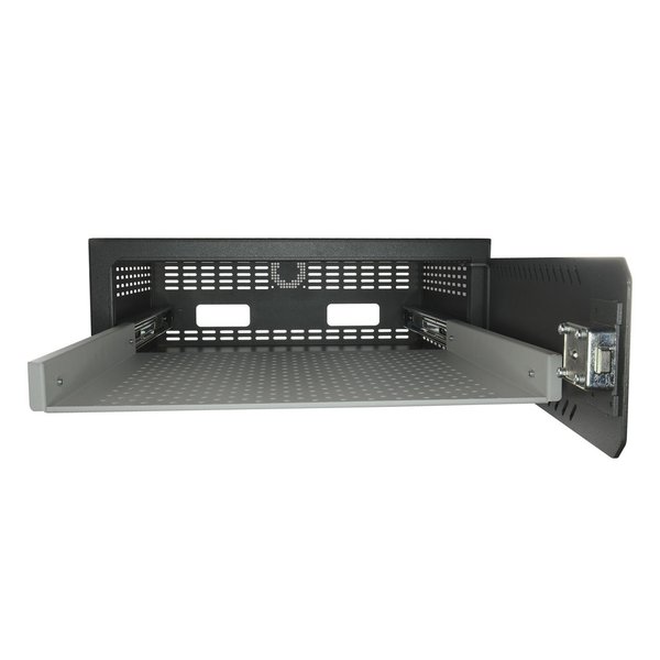 VR-120 Caja fuerte para DVR Específico para CCTV Para DVR de 1,5/2U rack Cerradura mecánica