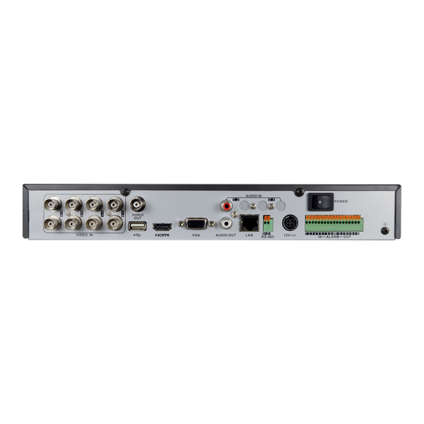 SF-HTVR6108A-HEVC  H.265+  8CH/2IP 4Mpx Lite 1080p 1CH Audio Alarma 1HDD
