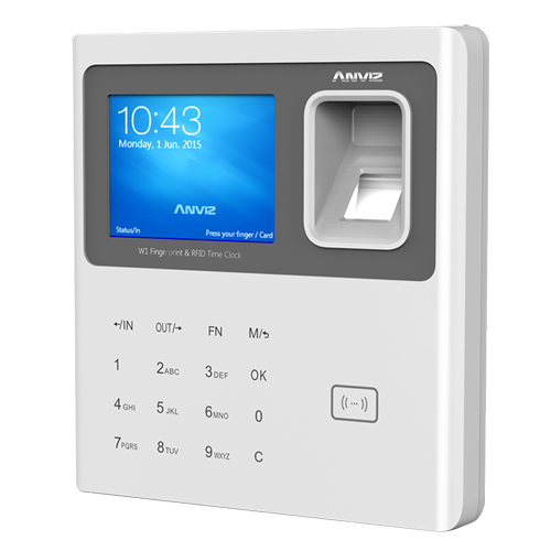 W1-ID  Terminal de Control de Presencia ANVIZ Huellas dactilares, tarjetas RFID y teclado