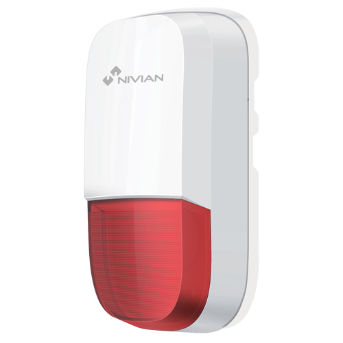 NVS-S7B         Sirena para exterior Nivian Smart     Alarma 95 dB     Batería de respaldo