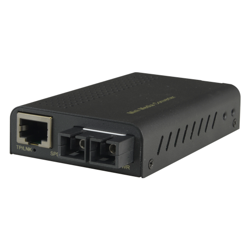 MC-SC45-DM805  Conversor de medios Ethernet RJ45 Fibra multimodo Conector SC dúplex TRx 850 nm