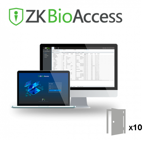 ZK-BIOACCESS-10D   Licencia software control de Accesos Capacidad 10 puertas Comunicación TCP/IP