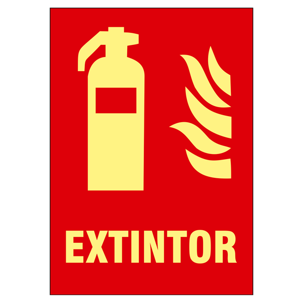 SIGNS-21B-2129  Cartel de señalización Equipos de protección contra incendios Extintor