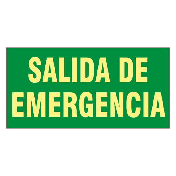 SIGNS-A30B-2914  Cartel de señalización Salidas y recorridos de evacuación Salida de emergencia