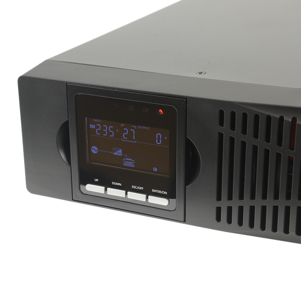 UPS2000VA-ON-2-RACK  SAI online para instalar en rack o torre Potencia 2000VA/1800W 2 salidas SAI/UP