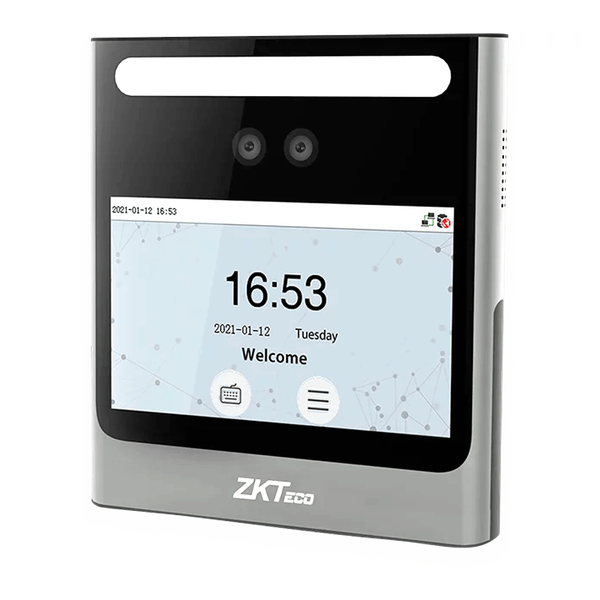 ZK-EFACE10-BIO8  Control de Presencia y Accesos Reconocimiento facial y PIN Pantalla 4.3" TFT