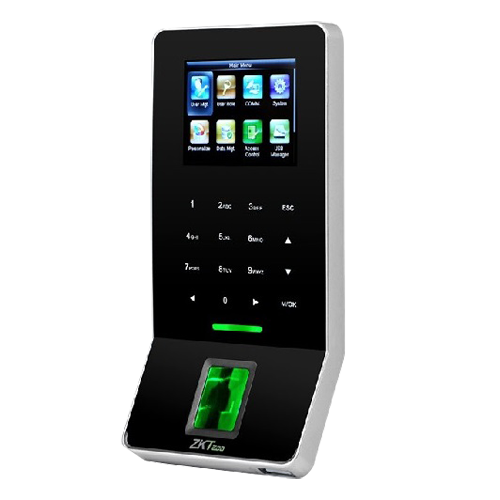 ZK-F22-BIO8  Control de Presencia y Accesos Huellas Sensor BioID, teclado y tarjeta EM 3.000 grabac.