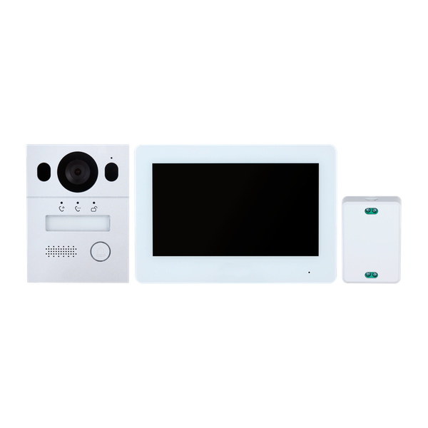 XS-VTK2401-2W  Kit de videoportero Tecnología 2 hilos analógico con WiFi Incluye placa, monitor, hub
